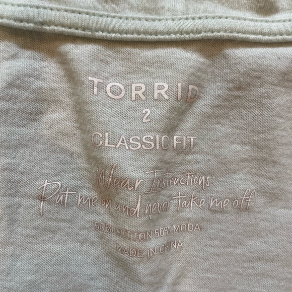 Torrid Classic Fit Short Sleeve Basic TShirt - Picture 2 of 2